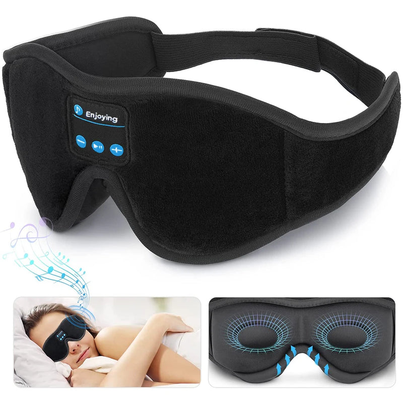 Wireless Sleep Mask Headphones with Built-In HD Speakers