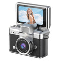 Portable Mini Retro Camera with HD Flip Screen & Keychain