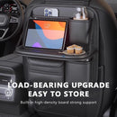SEAMETAL Car Backseat Organiser with Foldable Tray & 6 Storage Pockets